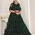 Embroidered Mirror Work Semi-Stitched Lehenga & Unstitched Blouse With Dupatta
