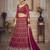 Embroidered Sequinned Semi-Stitched Lehenga & Unstitched Blouse With Dupatta