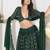 Embroidered Sequinned Semi-Stitched Lehenga & Unstitched Blouse With Dupatta
