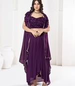 Embroidered Semi-Stitched Lehenga & Unstitched Blouse With Dupatta