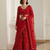 Red Pure Soft Heavy BUTTERFLY Net Sequins Embroidery Work Bridal Lehenga Choli