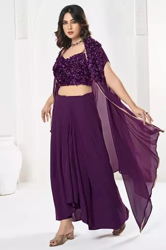 Embroidered Semi-Stitched Lehenga & Unstitched Blouse With Dupatta