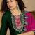 Embroidered sequence kurta & trousers with dupatta set
