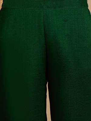 Embroidered sequence kurta & trousers with dupatta set 5