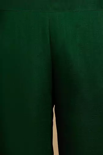 Embroidered sequence kurta & trousers with dupatta set