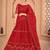 Embroidered Thread Work Semi-Stitched Lehenga & Unstitched Blouse With Dupatta