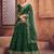 Embroidered Thread Work Semi-Stitched Lehenga & Unstitched Blouse With Dupatta