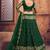 Embroidered Thread Work Semi-Stitched Lehenga & Unstitched Blouse With Dupatta