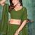 Embroidered Sequinned Semi-Stitched Lehenga & Unstitched Blouse With Dupatta