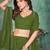 Embroidered Sequinned Semi-Stitched Lehenga & Unstitched Blouse With Dupatta