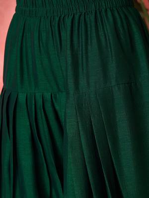 Women solid kurta with salwar & dupatta 3
