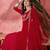 Women floral embroidered pleated sequinned kurta trousers and dupatta