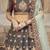 Embroidered Thread Work Semi-Stitched Lehenga & Unstitched Blouse With Dupatta