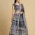 Embroidered Thread Work Semi-Stitched Lehenga & Unstitched Blouse With Dupatta
