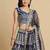 Embroidered Thread Work Semi-Stitched Lehenga & Unstitched Blouse With Dupatta