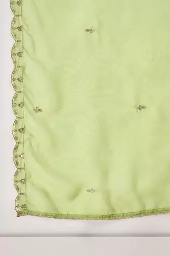 Sequence embroidered kurta with sharara & dupatta