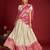 Embroidered Thread Work Semi-Stitched Lehenga & Unstitched Blouse With Dupatta