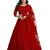 Embroidered Thread Work Semi-Stitched Lehenga & Unstitched Blouse With Dupatta