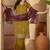Embroidered v-neck kurta & trousers with dupatta