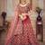 Embroidered Thread Work Semi-Stitched Lehenga & Unstitched Blouse With Dupatta