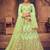 Embroidered Thread Work Semi-Stitched Lehenga & Unstitched Blouse With Dupatta