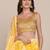 Embroidered Sequinned Shibori Semi-Stitched Lehenga Choli