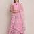 Embroidered Thread Work Semi-Stitched Lehenga & Unstitched Blouse With Dupatta