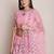 Embroidered Thread Work Semi-Stitched Lehenga & Unstitched Blouse With Dupatta