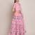 Embroidered Thread Work Semi-Stitched Lehenga & Unstitched Blouse With Dupatta