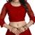 Embroidered Thread Work Semi-Stitched Lehenga With Unstitched Blouse & Dupatta