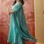 Embroidered  v-neck kurta & trousers kurta sets
