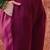 Embroidered round neck straight kurta & trousers with dupatta