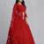 Embroidered Thread Work Semi-Stitched Lehenga & Unstitched Blouse With Dupatta