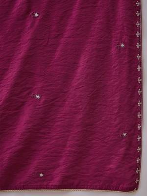Embroidered round neck kurta & trousers kurta sets 4