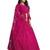 Embroidered Thread Work Semi-Stitched Lehenga & Unstitched Blouse With Dupatta