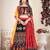 Embroidered Mirror Work Semi-Stitched Lehenga & Unstitched Blouse With Dupatta