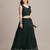 Embroidered Sequinned Semi-Stitched Lehenga & Unstitched Blouse With Dupatta