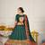 Embroidered Thread Work Semi-Stitched Lehenga & Unstitched Blouse With Dupatta