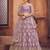 Embroidered Thread Work Semi-Stitched Lehenga & Unstitched Blouse With Dupatta