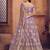 Embroidered Thread Work Semi-Stitched Lehenga & Unstitched Blouse With Dupatta
