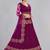 Embroidered Thread Work Semi-Stitched Lehenga & Unstitched Blouse With Dupatta