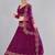 Embroidered Thread Work Semi-Stitched Lehenga & Unstitched Blouse With Dupatta