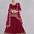 Embroidered Thread Work Semi-Stitched Lehenga & Unstitched Blouse With Dupatta