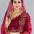 Embroidered Thread Work Semi-Stitched Lehenga & Unstitched Blouse With Dupatta