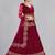 Embroidered Thread Work Semi-Stitched Lehenga & Unstitched Blouse With Dupatta