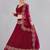 Embroidered Thread Work Semi-Stitched Lehenga & Unstitched Blouse With Dupatta