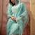 Embroidered round neck kurti & palazzos with dupatta