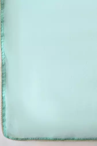 Embroidered round neck kurti & palazzos with dupatta
