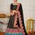 Embroidered Thread Work Semi-Stitched Lehenga & Unstitched Blouse With Dupatta