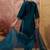 Embroidered kurta & trousers with dupatta